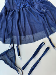 BLUES LINGERIE SET