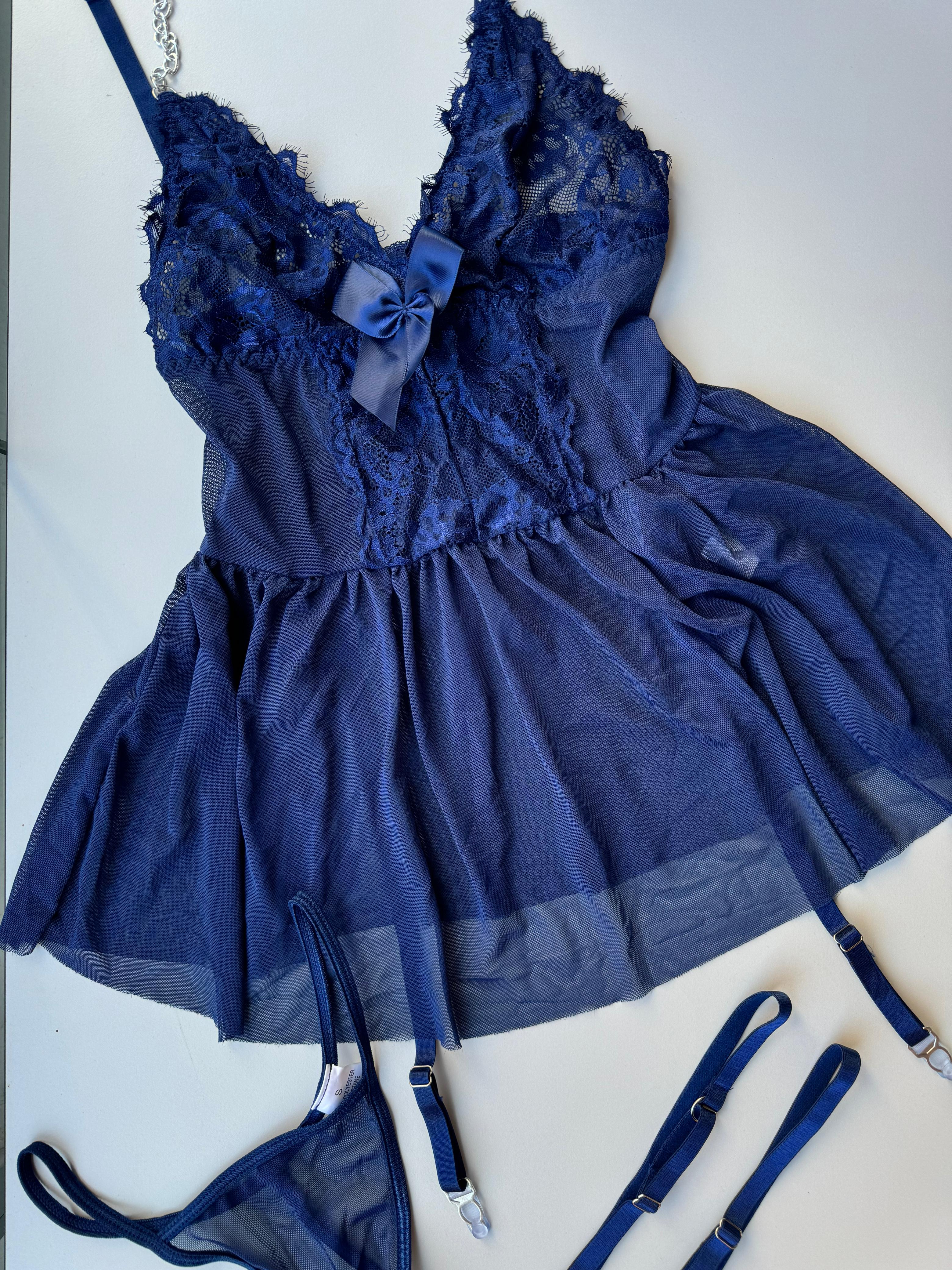 BLUES LINGERIE SET